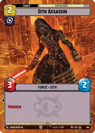 Sith Assassin (Hyperspace Foil) (994) [Secrets of Power] Foil Star Wars: Unlimited Single Disney