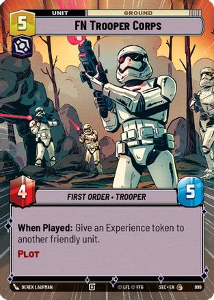 FN Trooper Corps (Hyperspace Foil) (999) [Secrets of Power] Foil Star Wars: Unlimited Single Disney