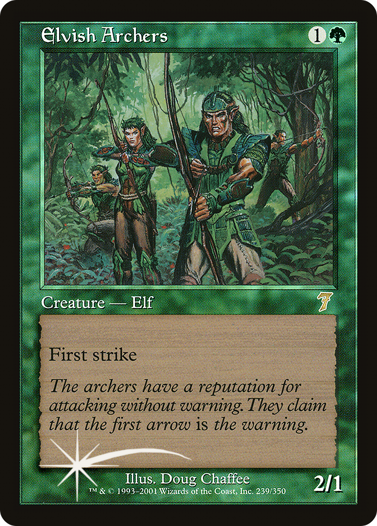 Elvish Archers (7ED-239) [7th Edition] Foil MTG Single Wizards of the Coast