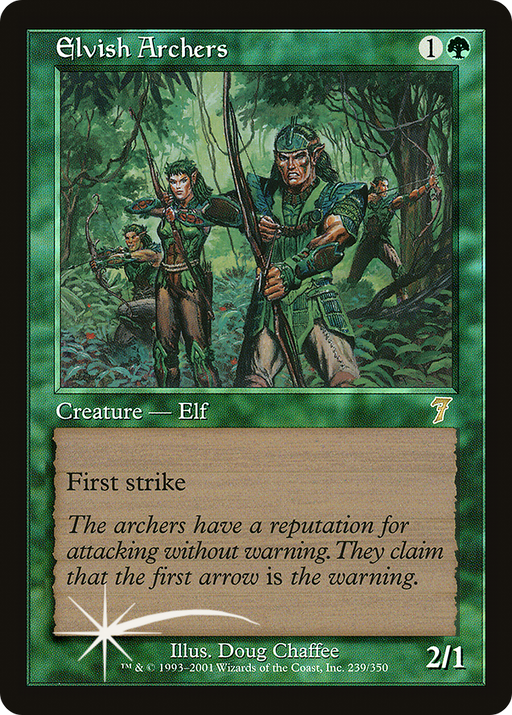 Elvish Archers (7ED-239) [7th Edition] Foil MTG Single Wizards of the Coast