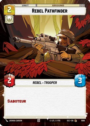 Rebel Pathfinder (Hyperspace Foil) (1006) [Secrets of Power] Foil Star Wars: Unlimited Single Disney