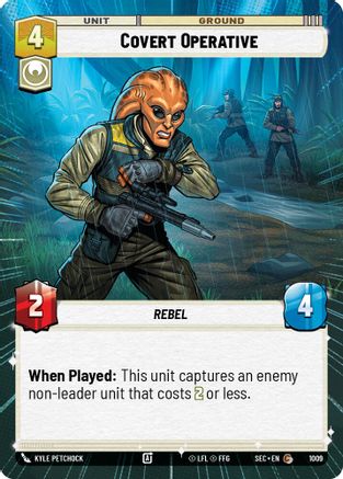 Covert Operative (Hyperspace Foil) (1009) [Secrets of Power] Foil Star Wars: Unlimited Single Disney