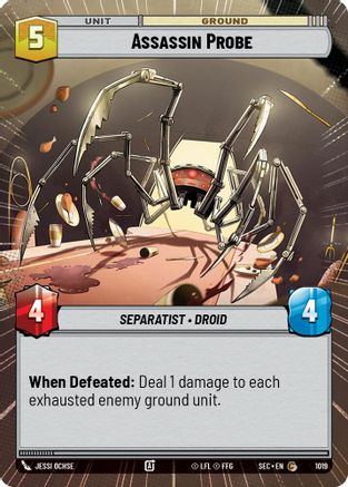 Assassin Probe (Hyperspace Foil) (1019) [Secrets of Power] Foil Star Wars: Unlimited Single Disney