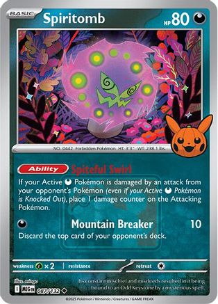 Spiritomb - 087/132 (Pokeween 2025) Reverse Holofoil [Misc: Cards & Products] Pokemon Single Pokémon