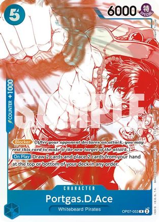 Portgas.D.Ace - OP07-053 (3rd Anniversary Treasure Campaign Pack) (OP07-053) [One Piece Promotion Cards] Foil One Piece Single Bandai