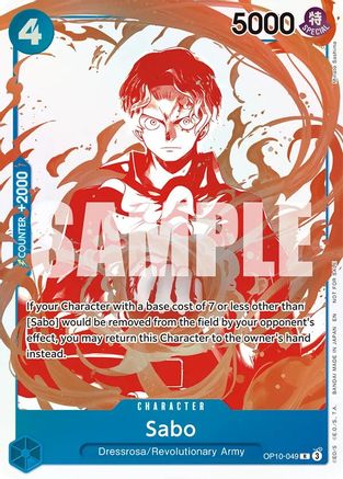 Sabo - OP10-049 (3rd Anniversary Treasure Campaign Pack) (OP10-049) [One Piece Promotion Cards] Foil One Piece Single Bandai