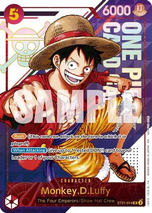 Monkey.D.Luffy - ST21-014 (3rd Anniversary Treasure Campaign Pack) (ST21-014) [One Piece Promotion Cards] Foil One Piece Single Bandai