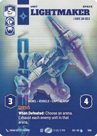Lightmaker - I Have An Idea (Prestige) (1066) [Secrets of Power] Star Wars: Unlimited Single Disney