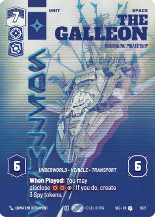 The Galleon - Marauding Pirate Ship (Prestige) (1073) [Secrets of Power] Star Wars: Unlimited Single Disney