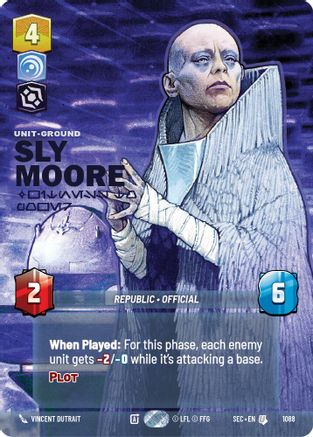 Sly Moore - Witness to Power (Prestige Foil) (1088) [Secrets of Power] Foil Star Wars: Unlimited Single Disney