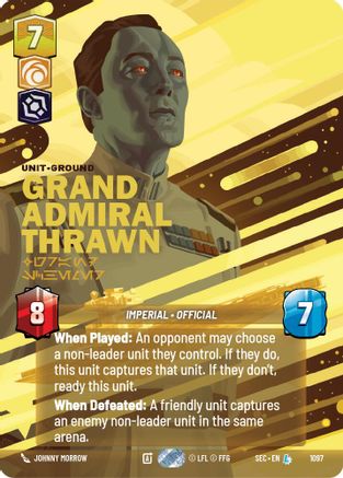 Grand Admiral Thrawn - Grand Schemer (Prestige Foil) (1097) [Secrets of Power] Foil Star Wars: Unlimited Single Disney