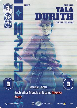 Tala Durith - I Can Get You Inside (Prestige Foil) (1108) [Secrets of Power] Foil Star Wars: Unlimited Single Disney