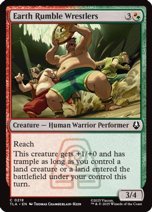 Earth Rumble Wrestlers (TLA-218) [Avatar: The Last Airbender] MTG Single Wizards of the Coast