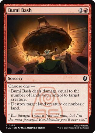 Bumi Bash (TLA-125) [Avatar: The Last Airbender] Foil MTG Single Wizards of the Coast