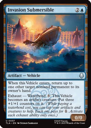 Invasion Submersible (TLA-057) [Avatar: The Last Airbender] Foil MTG Single Wizards of the Coast