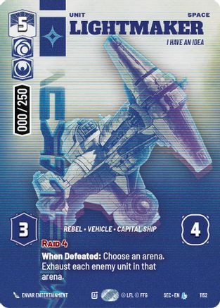 Lightmaker - I Have An Idea (Serialized) (1152) [Secrets of Power] Foil Star Wars: Unlimited Single Disney