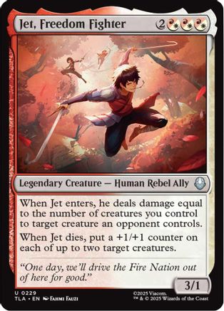 Jet, Freedom Fighter (TLA-229) [Avatar: The Last Airbender] MTG Single Wizards of the Coast
