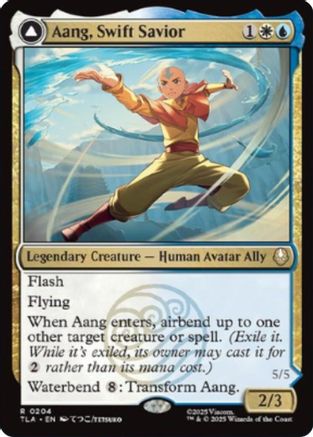 Aang, Swift Savior (TLA-204) [Avatar: The Last Airbender] Foil MTG Single Wizards of the Coast