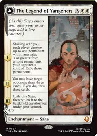 The Legend of Yangchen (TLA-027) [Avatar: The Last Airbender] MTG Single Wizards of the Coast