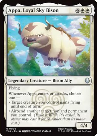 Appa, Loyal Sky Bison (TLA-009) [Avatar: The Last Airbender] MTG Single Wizards of the Coast