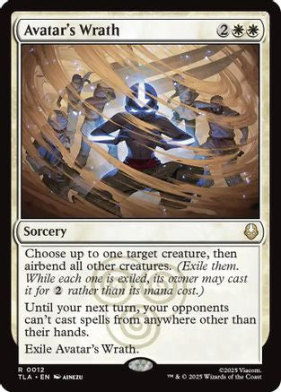 Avatar's Wrath (TLA-012) [Avatar: The Last Airbender] Foil MTG Single Wizards of the Coast