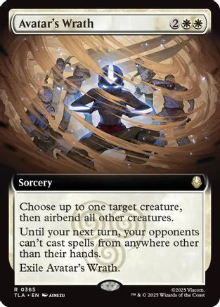 Avatar's Wrath (TLA-365) [Avatar: The Last Airbender] Foil MTG Single Wizards of the Coast