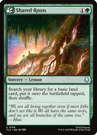 Shared Roots (TLA-196) [Avatar: The Last Airbender] Foil MTG Single Wizards of the Coast