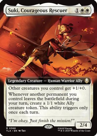 Suki, Courageous Rescuer (Extended Art) (TLA-368) [Avatar: The Last Airbender] MTG Single Wizards of the Coast