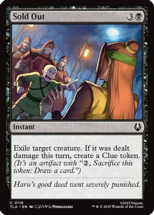 Sold Out (TLA-119) [Avatar: The Last Airbender] MTG Single Wizards of the Coast