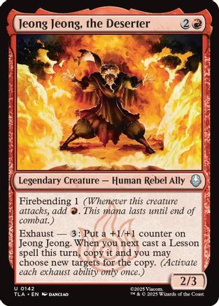 Jeong Jeong, the Deserter (TLA-142) [Avatar: The Last Airbender] MTG Single Wizards of the Coast