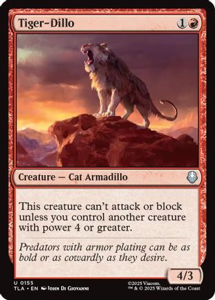 Tiger-Dillo (TLA-155) [Avatar: The Last Airbender] Foil MTG Single Wizards of the Coast