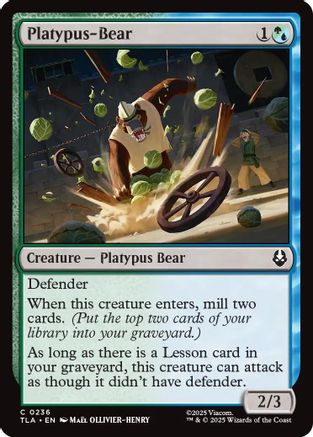 Platypus-Bear (TLA-236) [Avatar: The Last Airbender] Foil MTG Single Wizards of the Coast