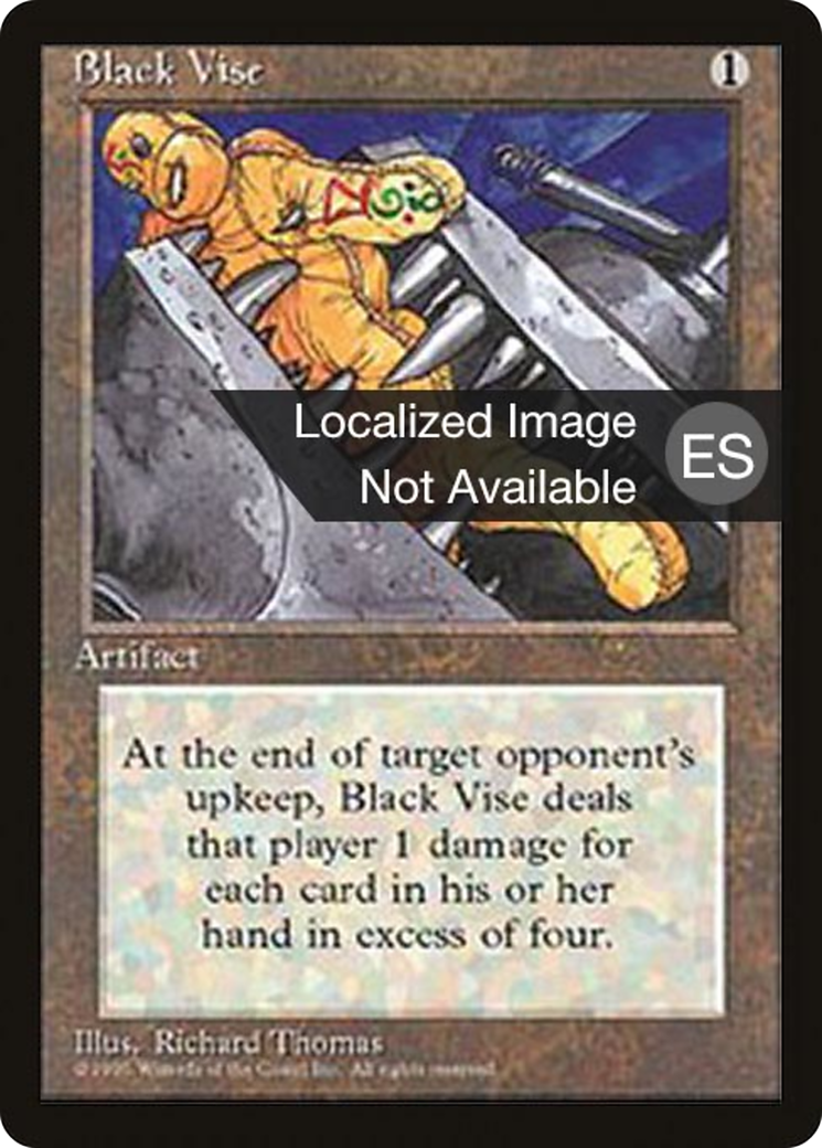 Black Vise [Fourth Edition (Foreign Black Border)] MTG Single Magic: The Gathering