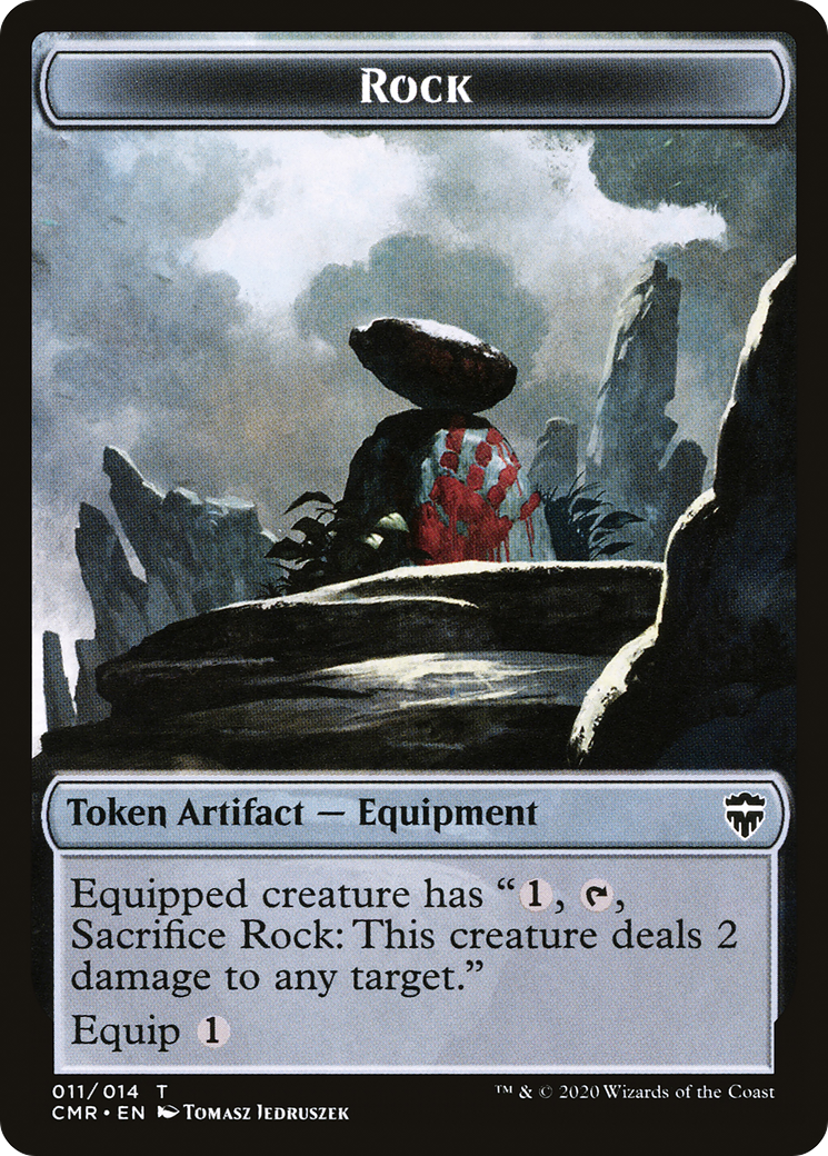 Rock Token (CMR-011) [Tokens] Commander Legends Tokens MTG Single Wizards of the Coast