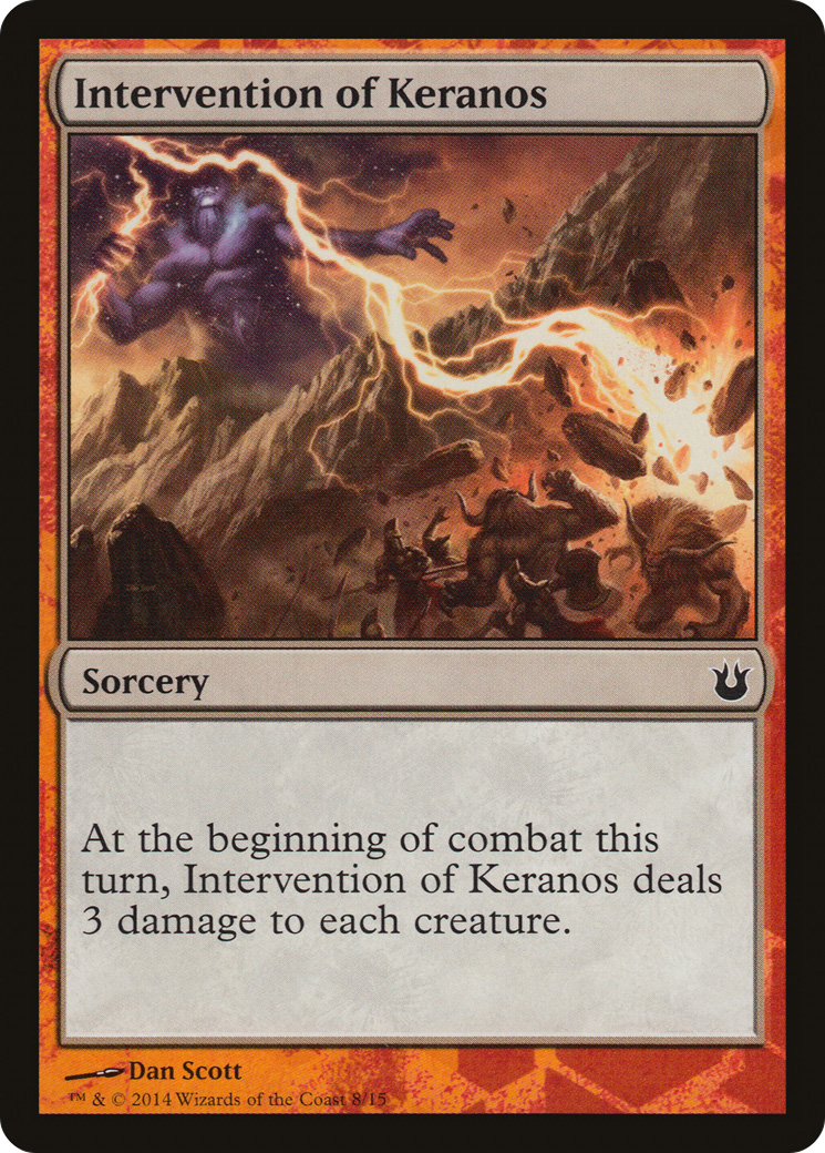 Intervention of Keranos (HERO-) [Battle the Horde] MTG Single Wizards of the Coast