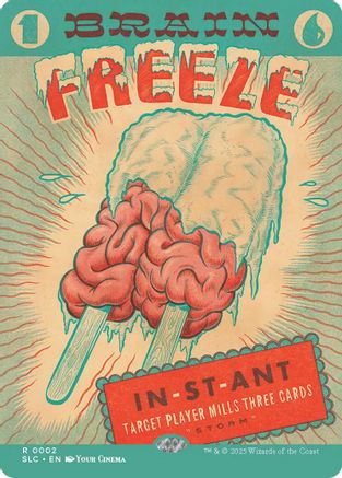 Brain Freeze (SLC-002) [Secret Lair] Countdown Kit MTG Single Wizards of the Coast