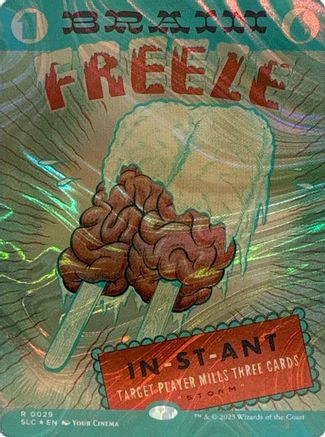 Brain Freeze (Halo Foil) (SLC-029) [Secret Lair] Countdown Kit Foil MTG Single Wizards of the Coast