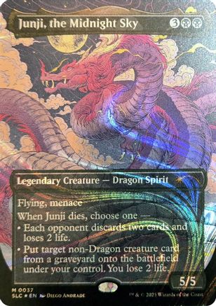 Junji, the Midnight Sky (Halo Foil) (SLC-037) [Secret Lair] Countdown Kit Foil MTG Single Secret Lair Countdown Kit