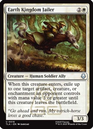 Earth Kingdom Jailer (TLA-016) [Avatar: The Last Airbender] MTG Single Wizards of the Coast