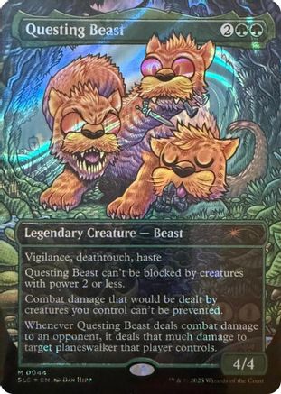 Questing Beast (Halo Foil) (SLC-044) [Secret Lair] Countdown Kit Foil MTG Single Secret Lair Countdown Kit