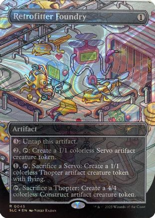 Retrofitter Foundry (Halo Foil) (SLC-045) [Secret Lair] Countdown Kit Foil MTG Single Secret Lair Countdown Kit