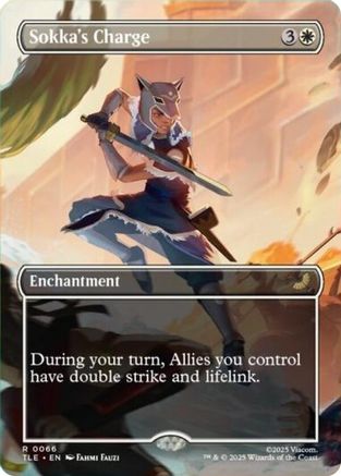 Sokka's Charge (Borderless) (TLE-066) [Avatar: The Last Airbender: Eternal-Legal] Foil MTG Single Wizards of the Coast