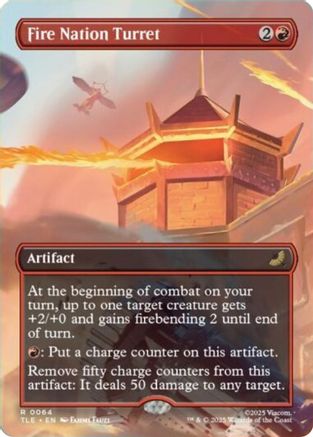 Fire Nation Turret (TLE-064) [Avatar: The Last Airbender: Eternal-Legal] Foil MTG Single Wizards of the Coast