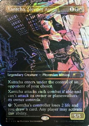 Xantcha, Sleeper Agent (Halo Foil) (SLC-051) [Secret Lair] Countdown Kit Foil MTG Single Secret Lair Countdown Kit