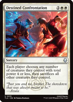 Destined Confrontation (TLA-015) [Avatar: The Last Airbender] Foil MTG Single Wizards of the Coast