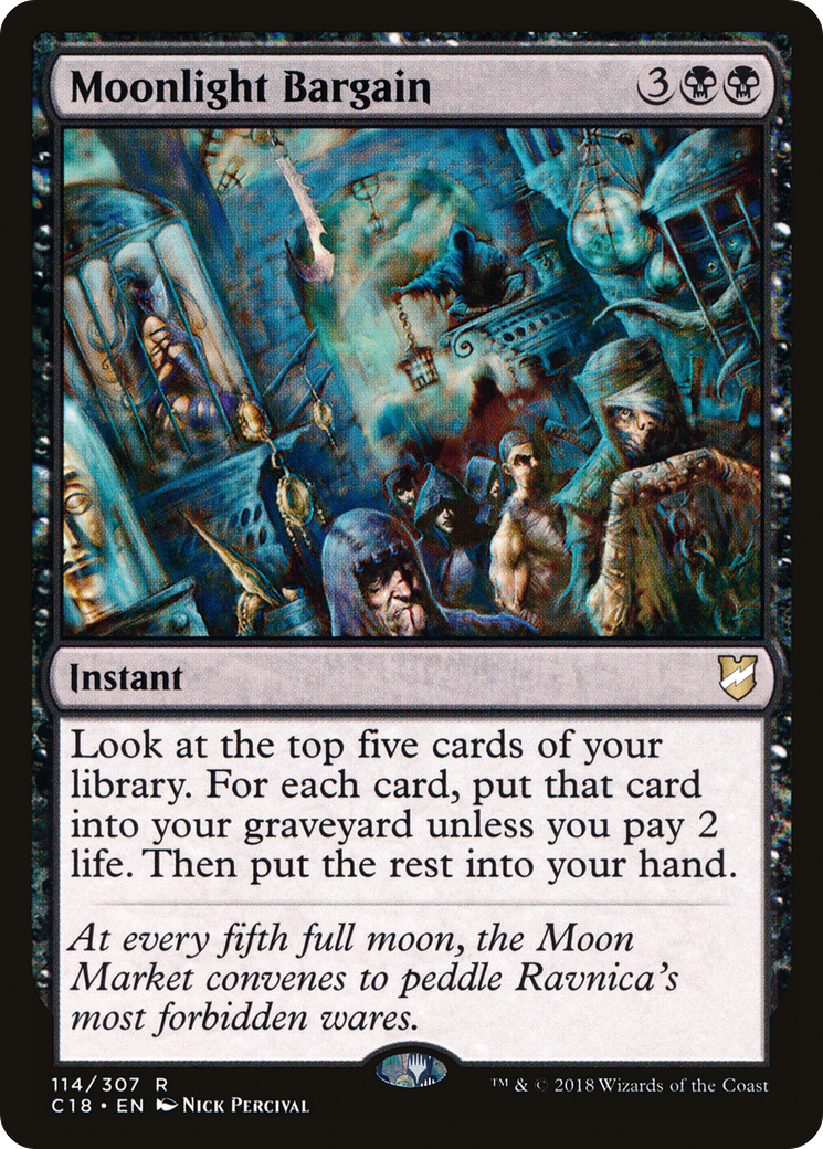 Moonlight Bargain (C18-114) [Commander 2018] MTG Single Wizards of the Coast