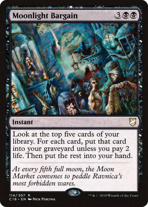 Moonlight Bargain (C18-114) [Commander 2018] MTG Single Wizards of the Coast