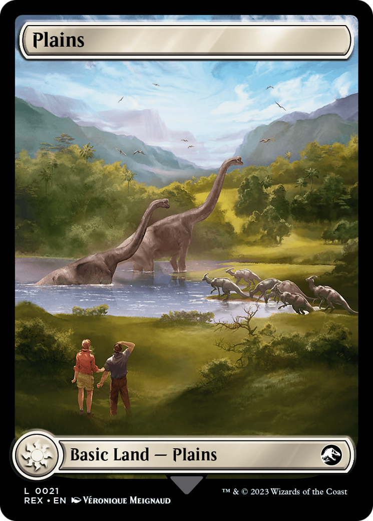 Plains (REX-021) [Jurassic World Collection] Foil MTG Single Wizards of the Coast