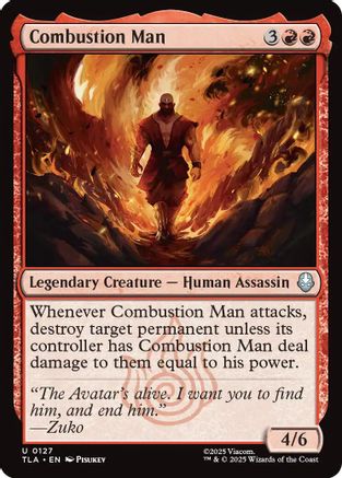 Combustion Man (TLA-127) [Avatar: The Last Airbender] Foil MTG Single Wizards of the Coast