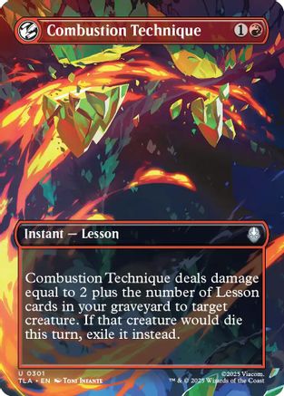 Combustion Technique (TLA-301) [Avatar: The Last Airbender] MTG Single Wizards of the Coast